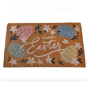 Happy Easter Multicolor Coir Doormat Pastel Easter Eggs‎